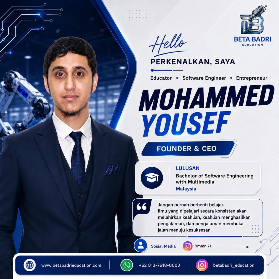CEO Beta Badri Education
