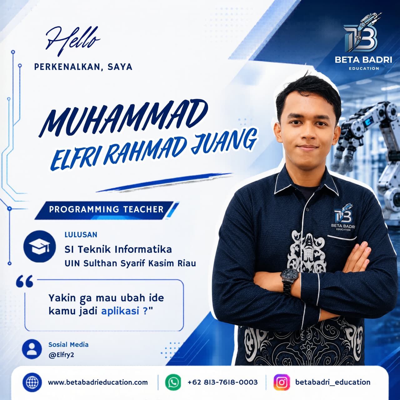 Mr. Muhammad Elfri Rahmad Juang S.T
